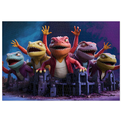 Lizard Band Invasion - Jigsaw Puzzle (30, 110, 252, 500,1000-Piece)