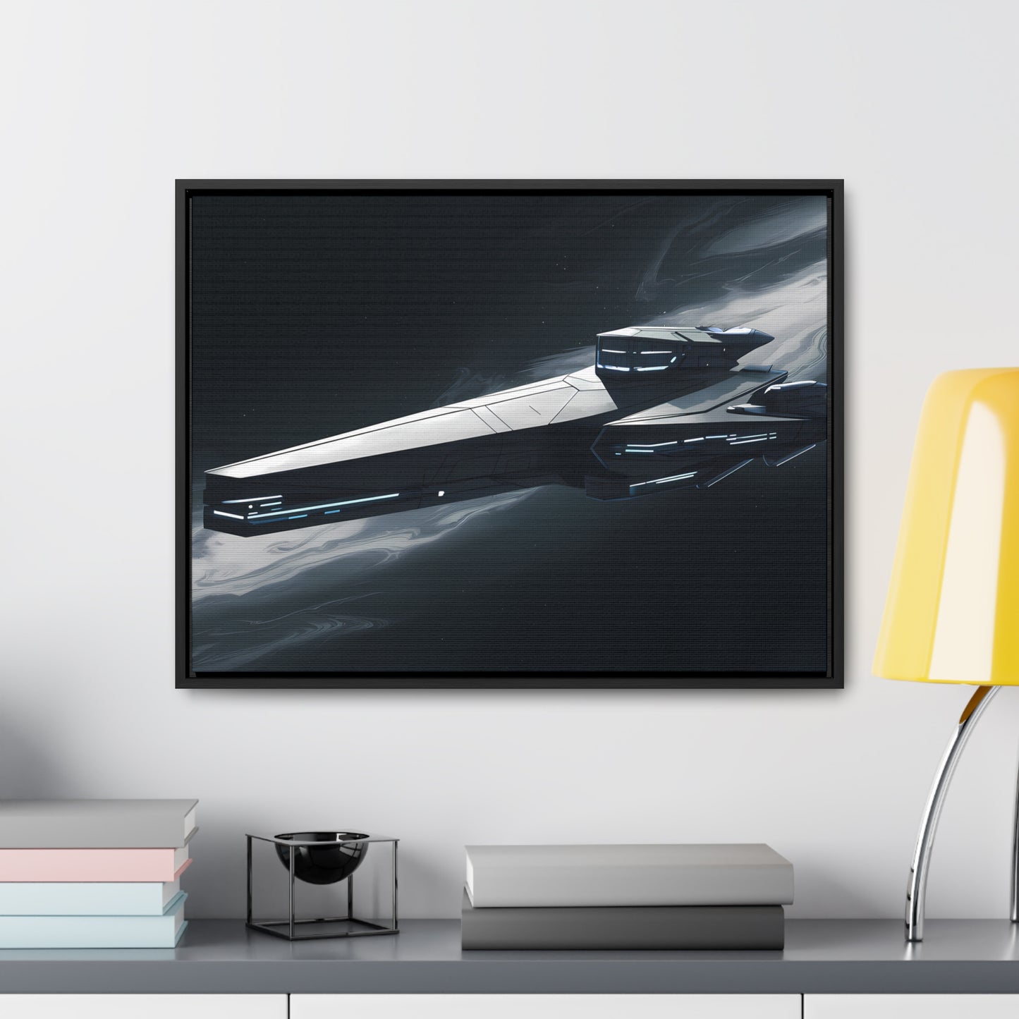 Starship of the Void - Gallery Canvas Wraps, Horizontal Frame