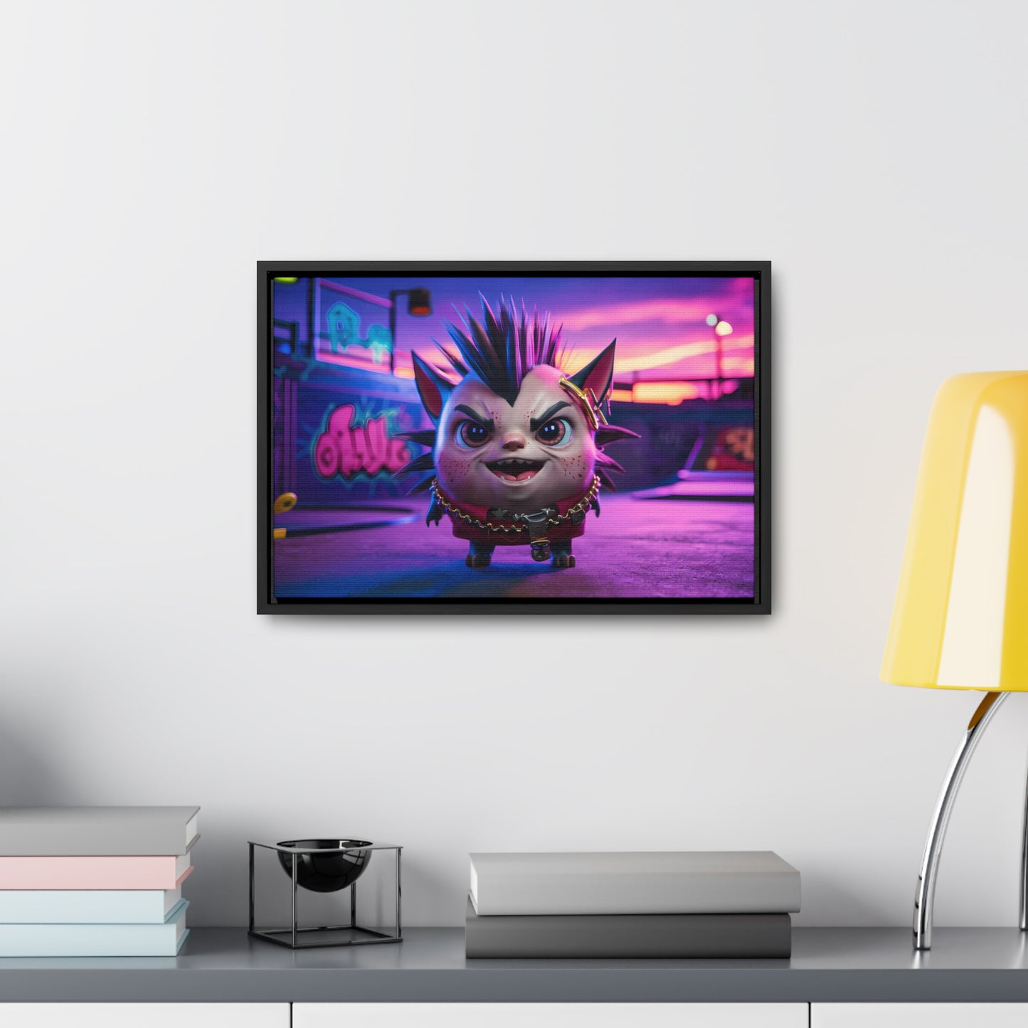 Punk Paws Unleashed - Gallery Canvas Wraps, Horizontal Frame