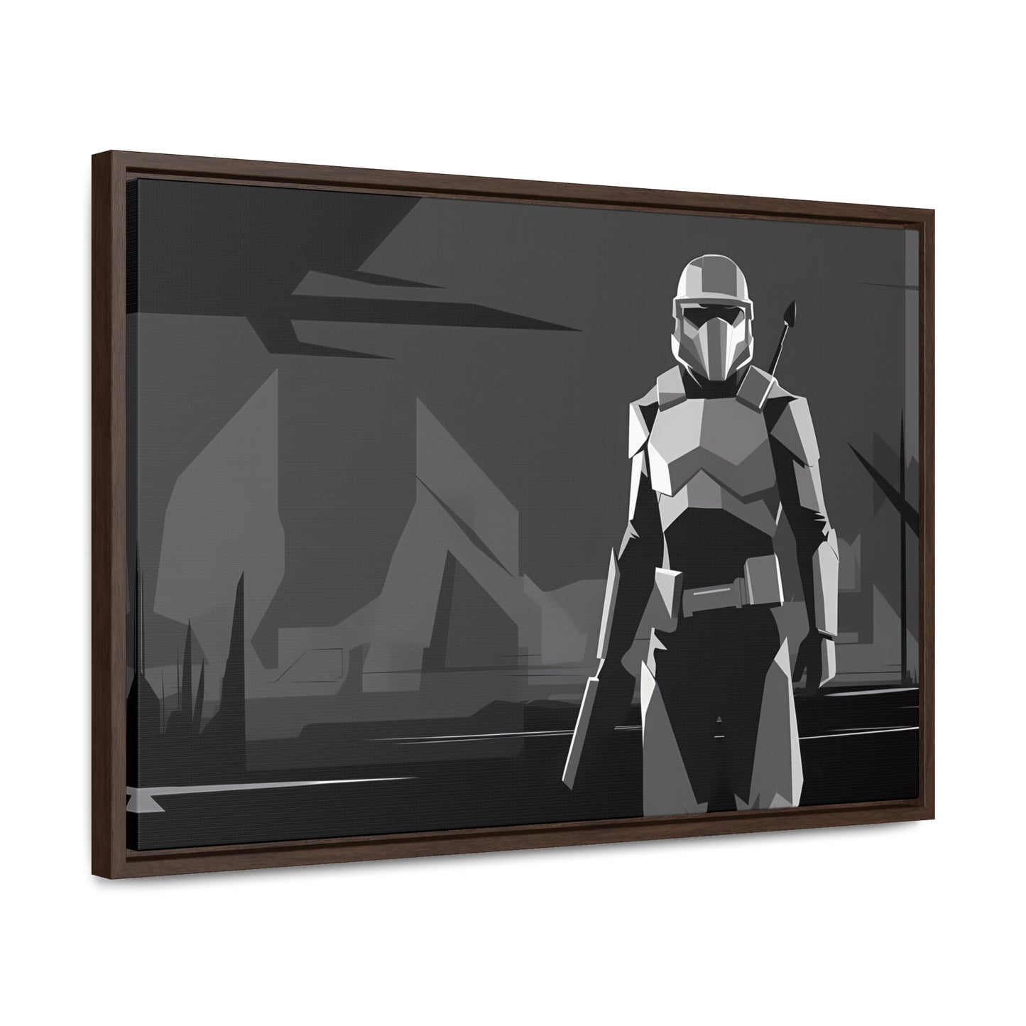 The Lone Protector - Gallery Canvas Wraps, Horizontal Frame