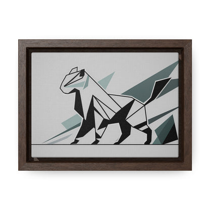 Fractured Feline Form - Gallery Canvas Wraps, Horizontal Frame