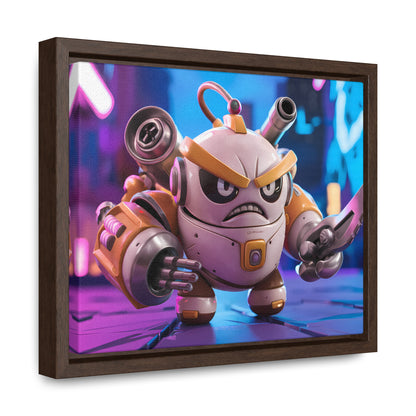 Battle-Ready Robo Warrior - Gallery Canvas Wraps, Horizontal Frame