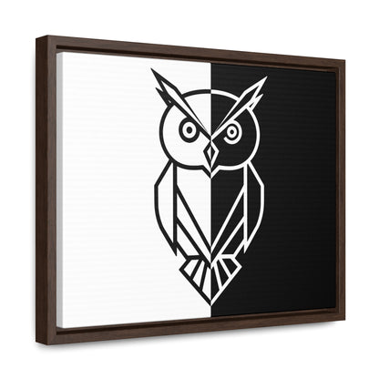 Duality of the Owl - Gallery Canvas Wraps, Horizontal Frame