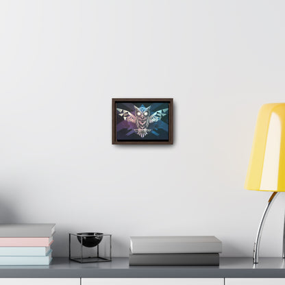 "Geometric Owl of Wisdom" - Gallery Canvas Wraps, Horizontal Frame