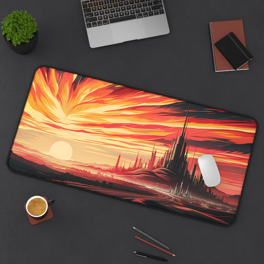 "City of the Setting Sun" - Desk Mat