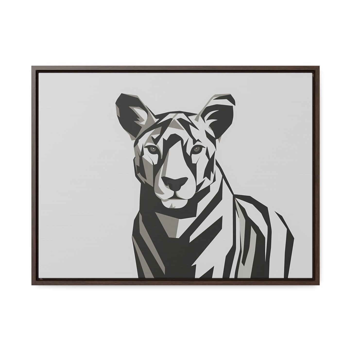 "Monochrome Majesty" - Gallery Canvas Wraps, Horizontal Frame