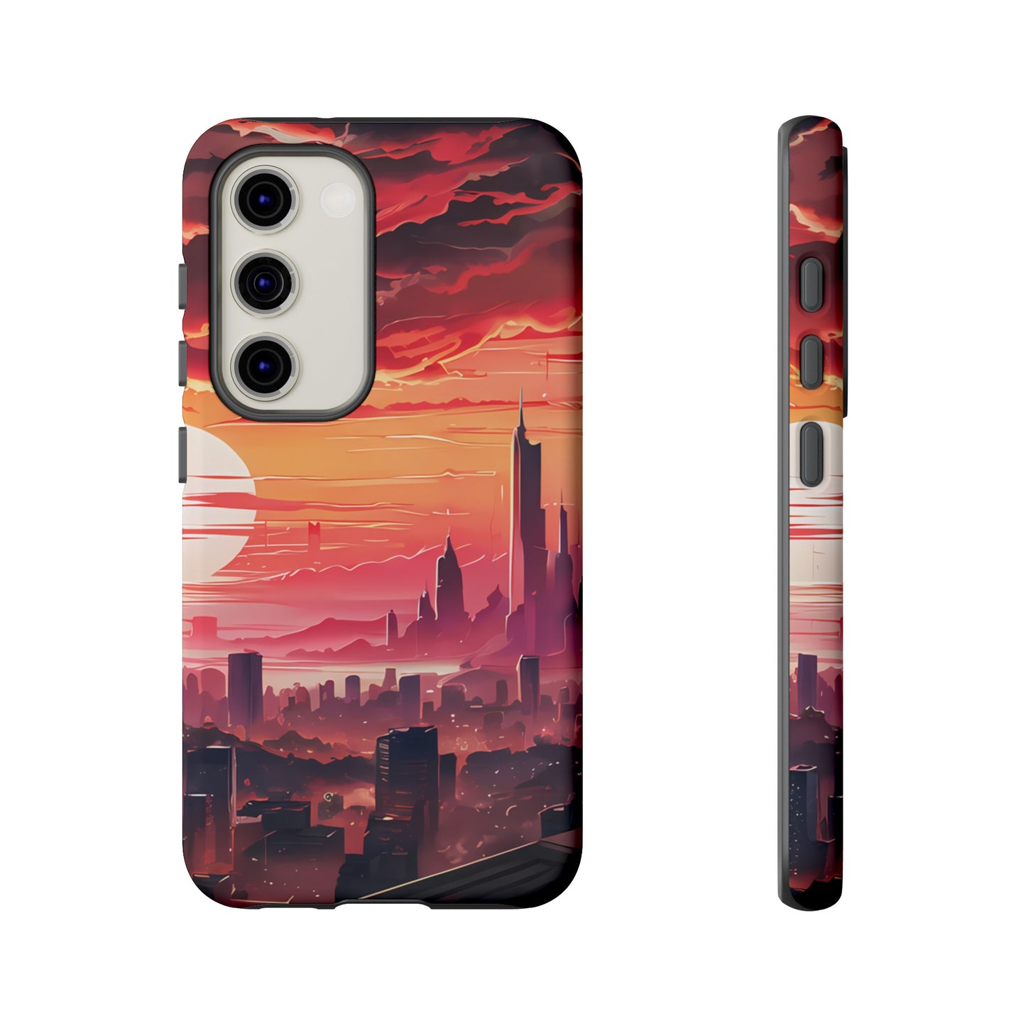 Anime City at Dawn - Smartphone Tough Cases