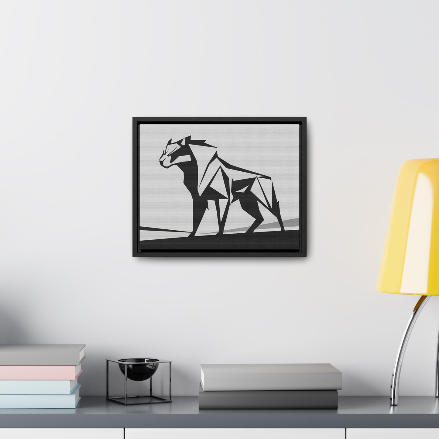 Geometric Beast - Gallery Canvas Wraps, Horizontal Frame