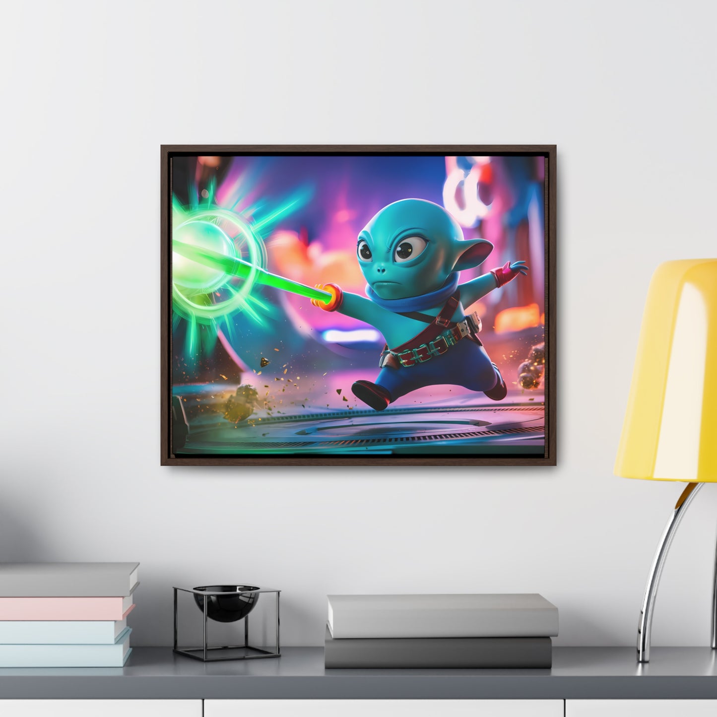 Galactic Defender - Gallery Canvas Wraps, Horizontal Frame