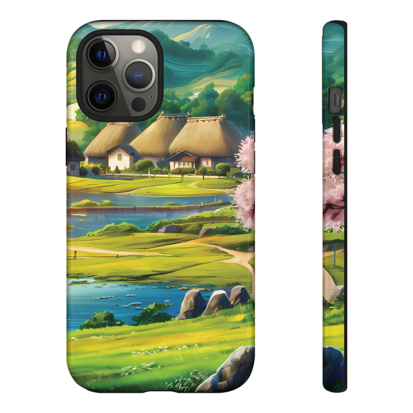 Idyllic Anime Village - Smartphone Tough Cases