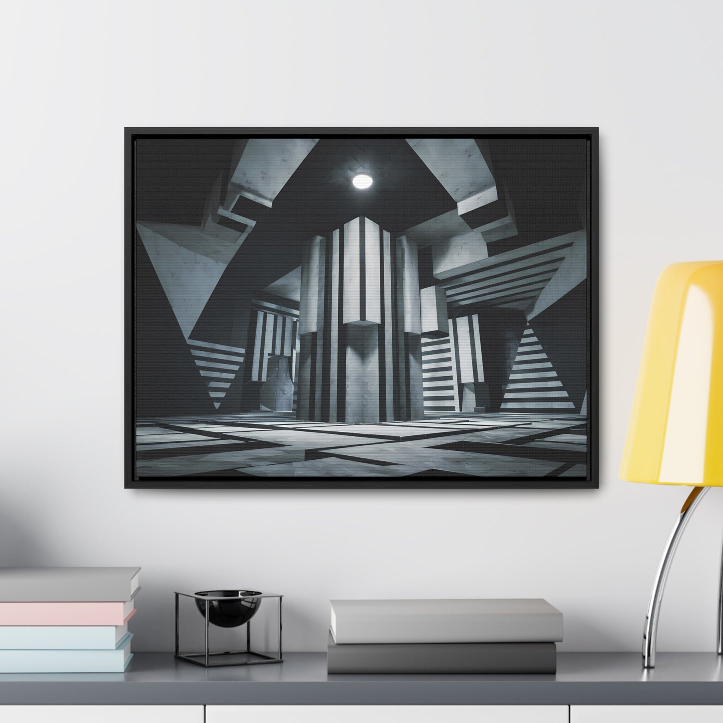 The Geometry of Shadows - Gallery Canvas Wraps, Horizontal Frame