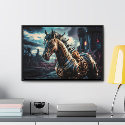 The Mechanical Steed of Dystopia - Gallery Canvas Wraps, Horizontal Frame