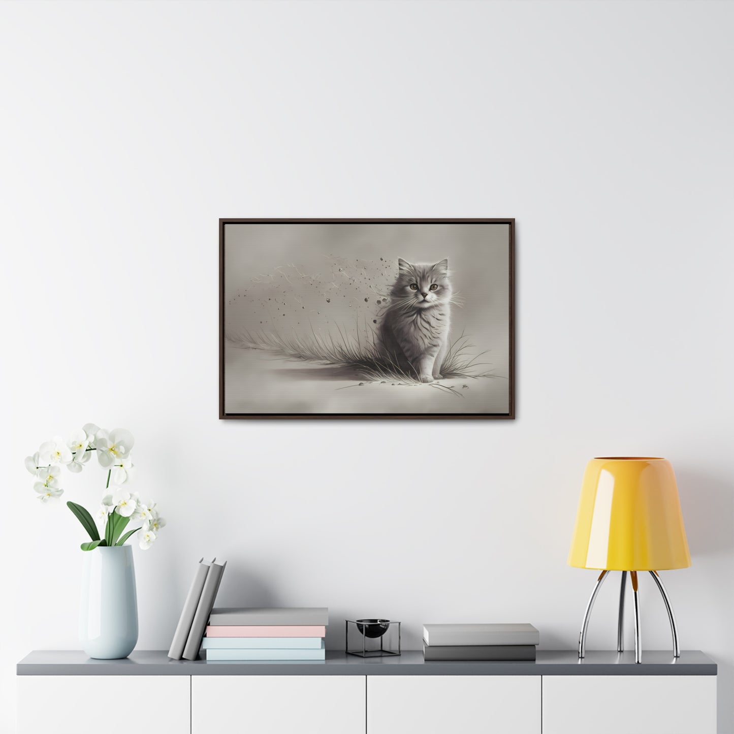 Whiskers in the Wind - Gallery Canvas Wraps, Horizontal Frame