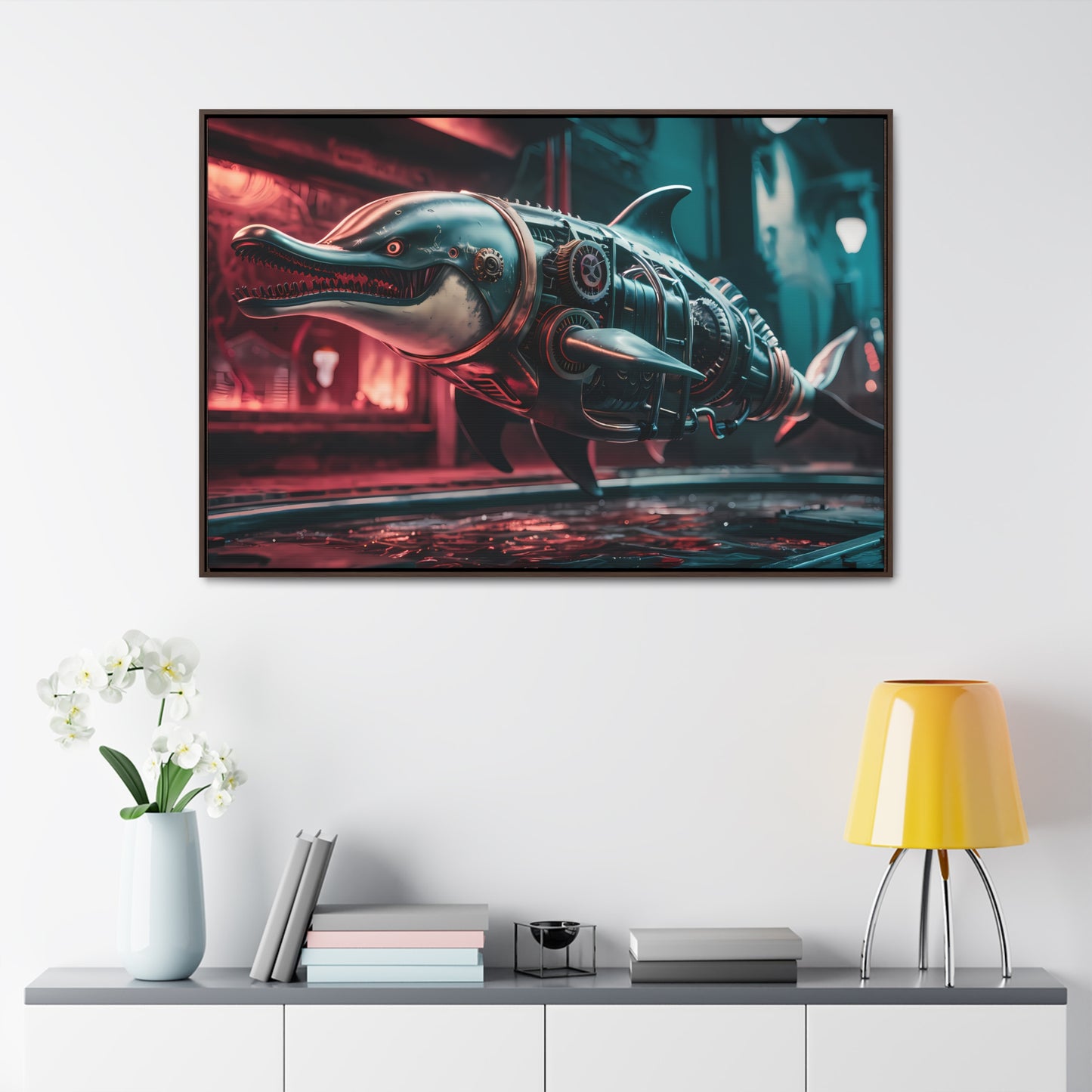 Mechanical Apex Predator - Gallery Canvas Wraps, Horizontal Frame