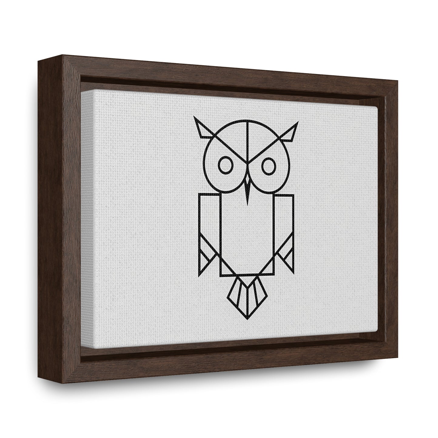 Geometric Owl - Gallery Canvas Wraps, Horizontal Frame