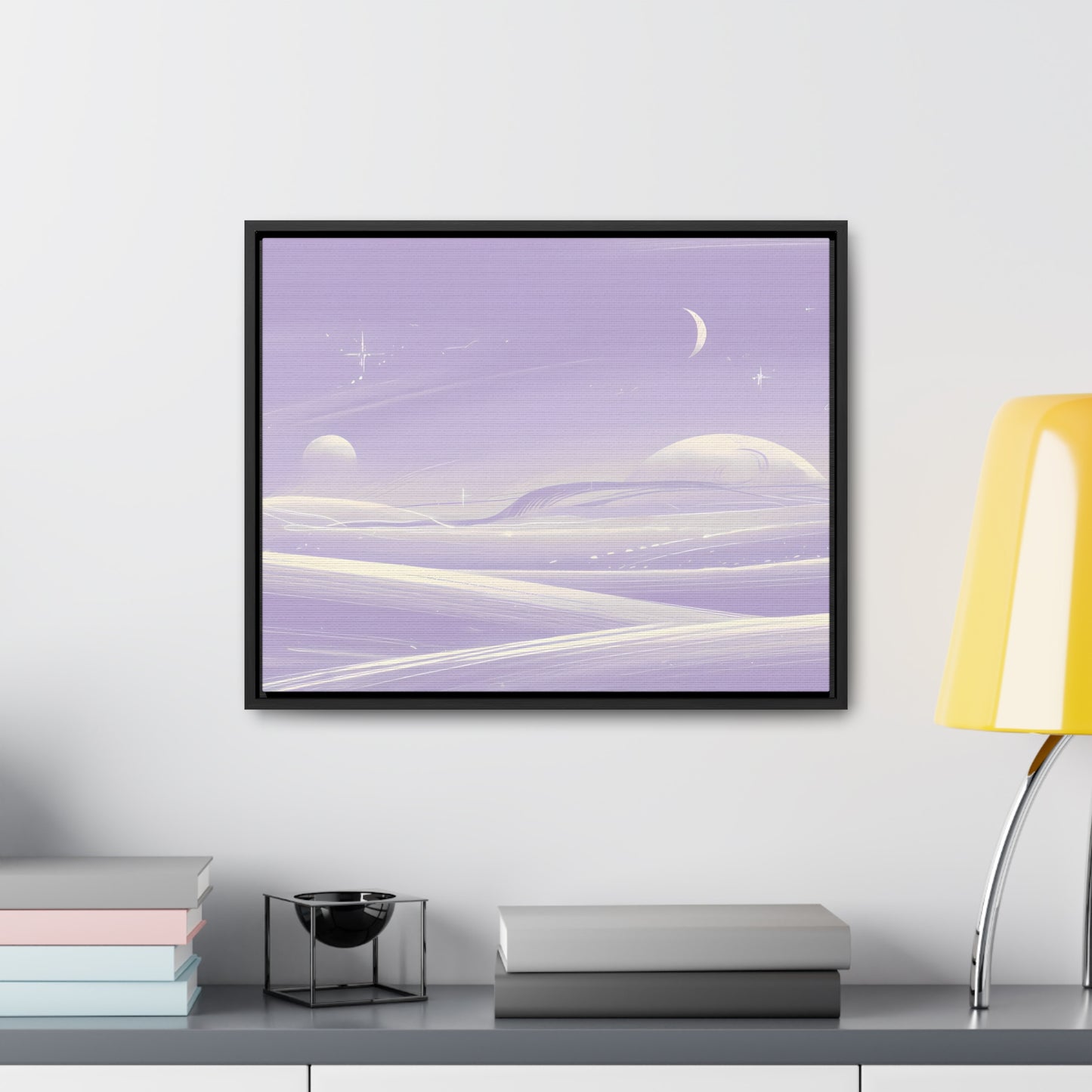 Ethereal Moonscape - Gallery Canvas Wraps, Horizontal Frame