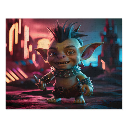 Goblin Punk in Neon Wasteland - Jigsaw Puzzle (30, 110, 252, 500,1000-Piece)