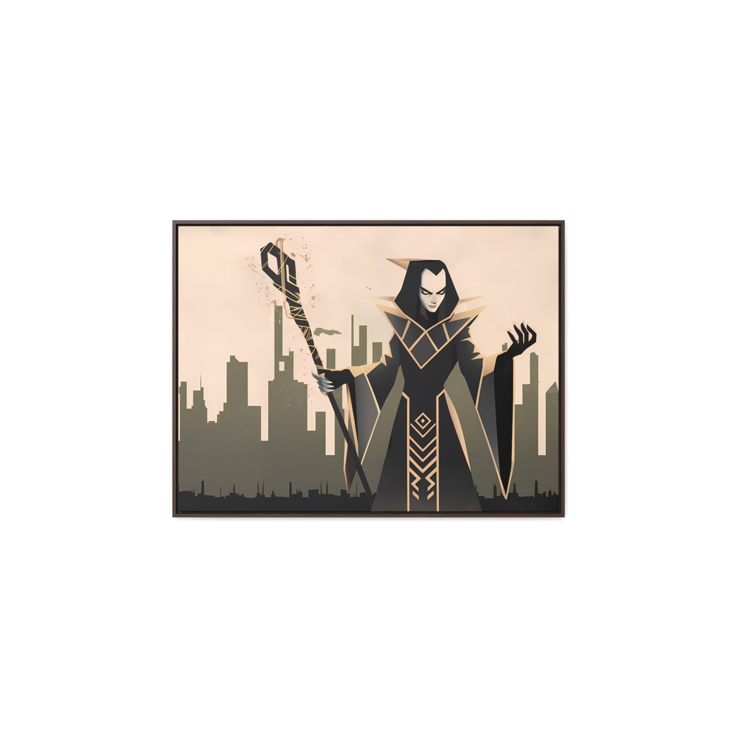 Shadow Sovereign of the Forsaken City - Gallery Canvas Wraps, Horizontal Frame