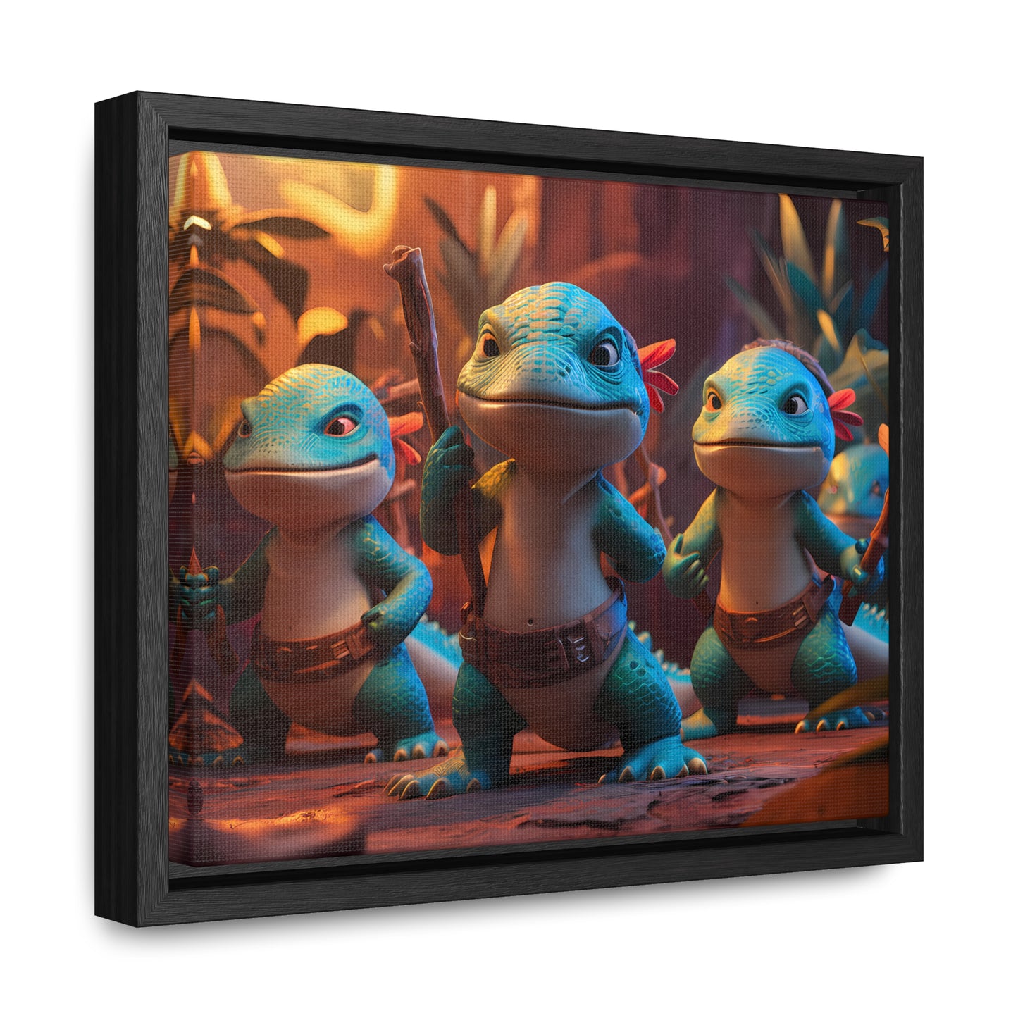 Guardians of the Jungle Tribe - Gallery Canvas Wraps, Horizontal Frame