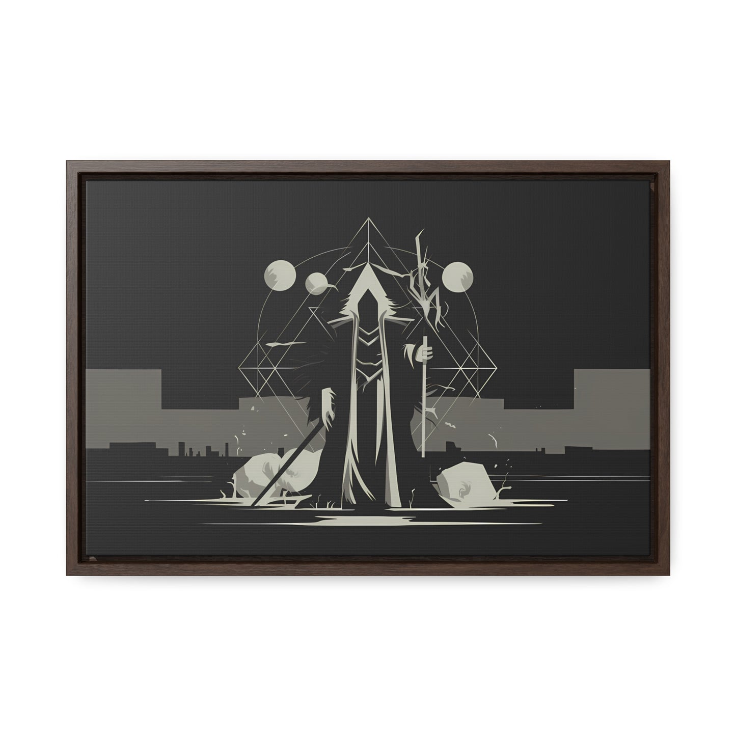 The Arcane Guardian of the Shadows - Gallery Canvas Wraps, Horizontal Frame