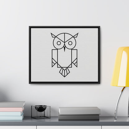 Geometric Owl - Gallery Canvas Wraps, Horizontal Frame