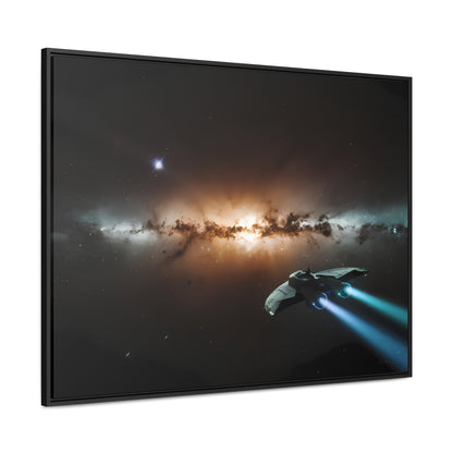 Voyage Through the Cosmic Abyss - Gallery Canvas Wraps, Horizontal Frame