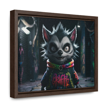 Urban Graffiti Rebel - Gallery Canvas Wraps, Horizontal Frame