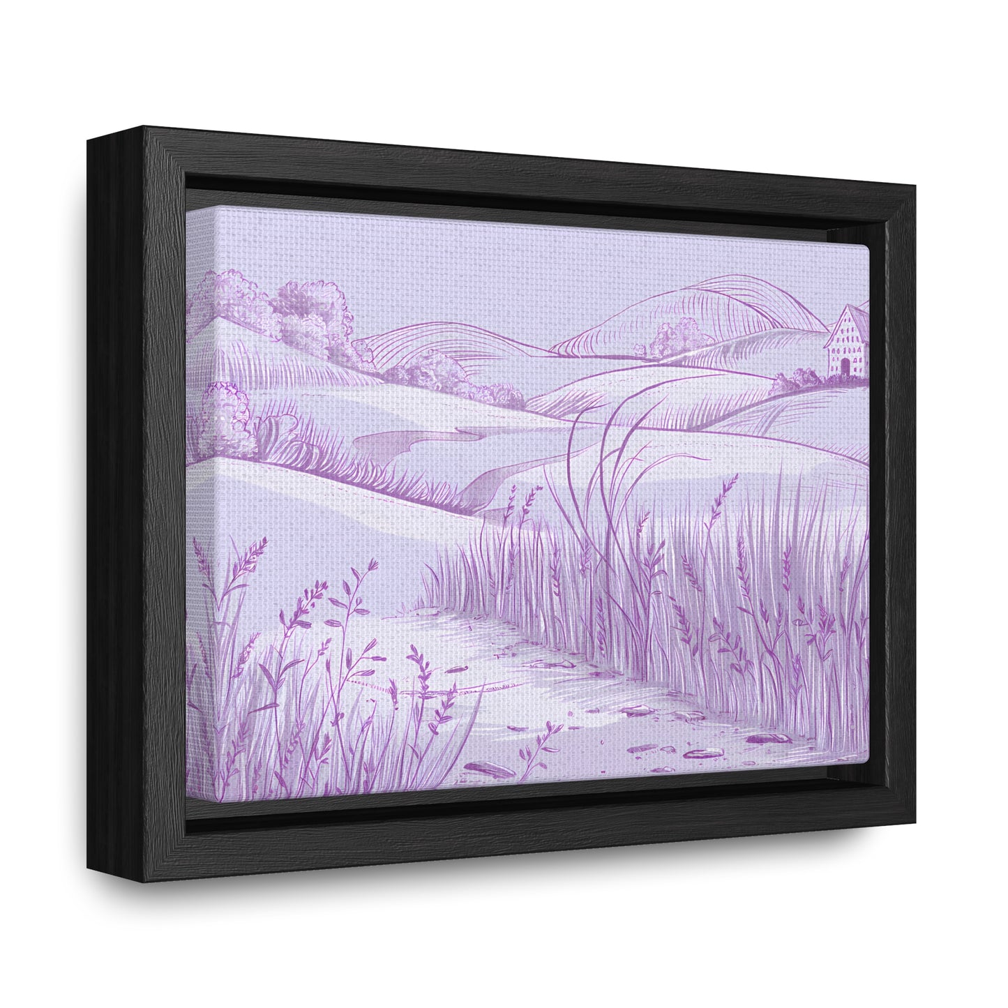 Whispers of the Lavender Hills - Gallery Canvas Wraps, Horizontal Frame