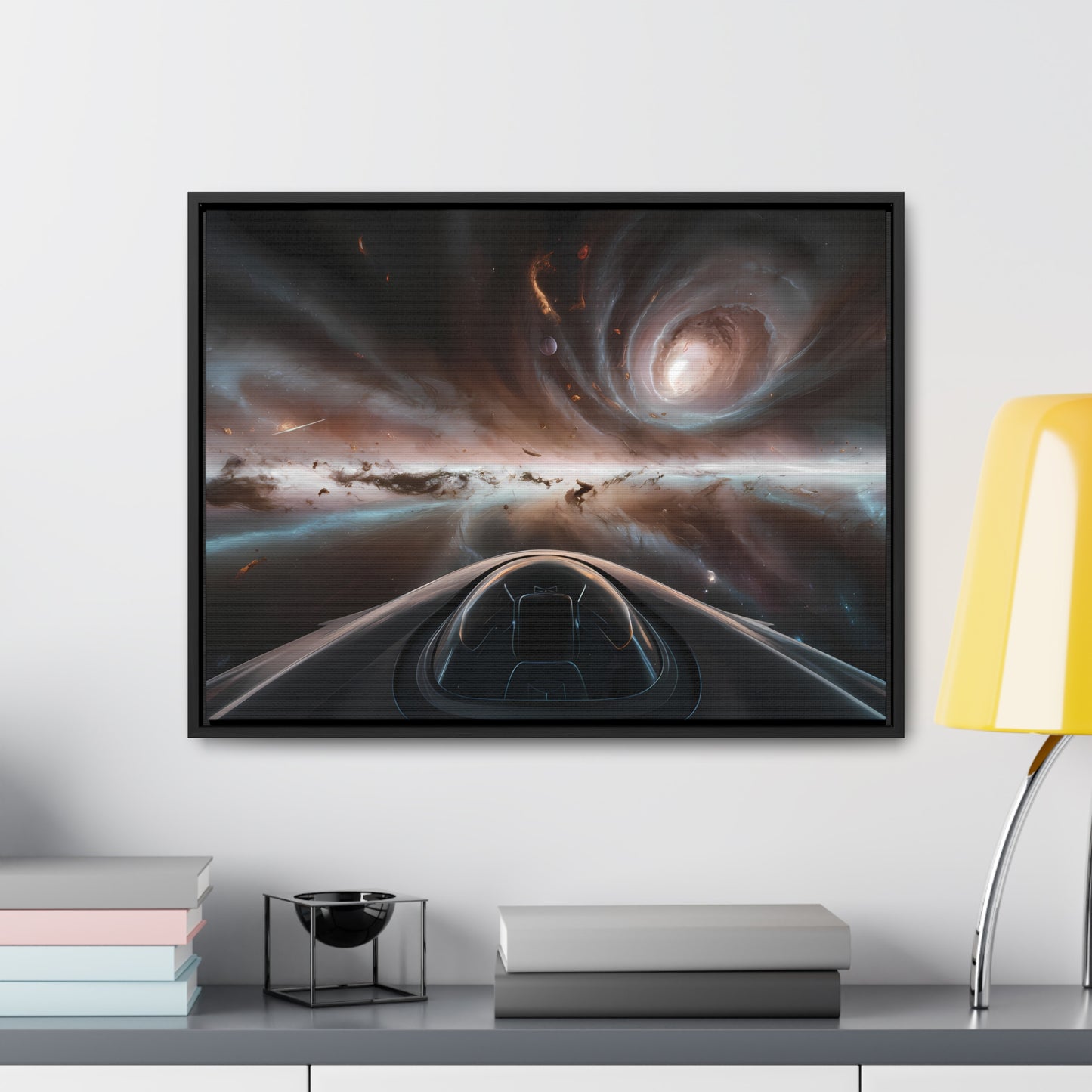 Journey Through the Celestial Abyss - Gallery Canvas Wraps, Horizontal Frame