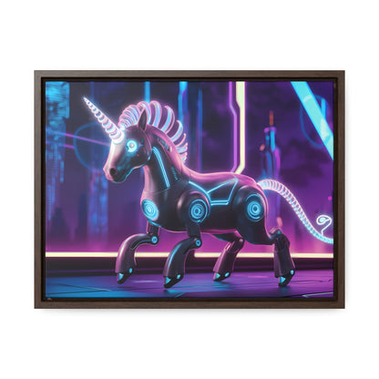 Cybernetic Unicorn - Gallery Canvas Wraps, Horizontal Frame