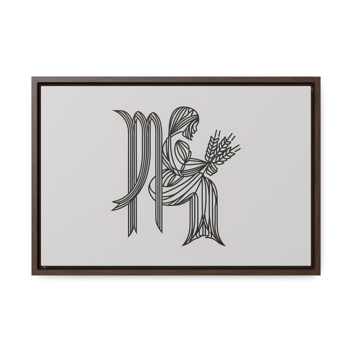 Virgo Lines - Gallery Canvas Wraps, Horizontal Frame