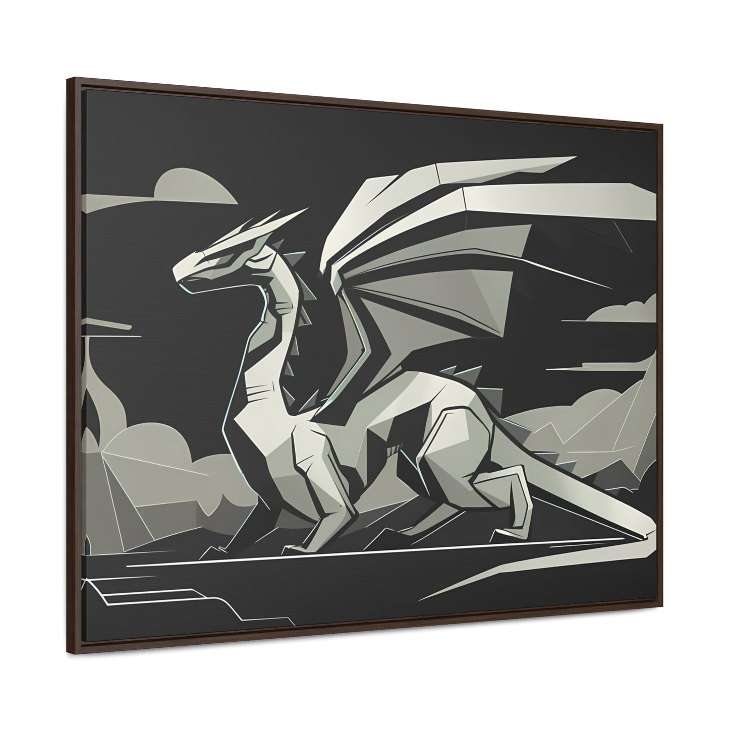 Shadow of the Silver Dragon - Gallery Canvas Wraps, Horizontal Frame