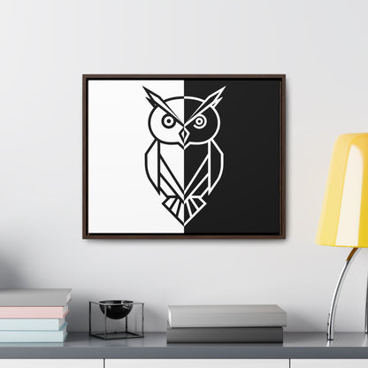 Duality of the Owl - Gallery Canvas Wraps, Horizontal Frame