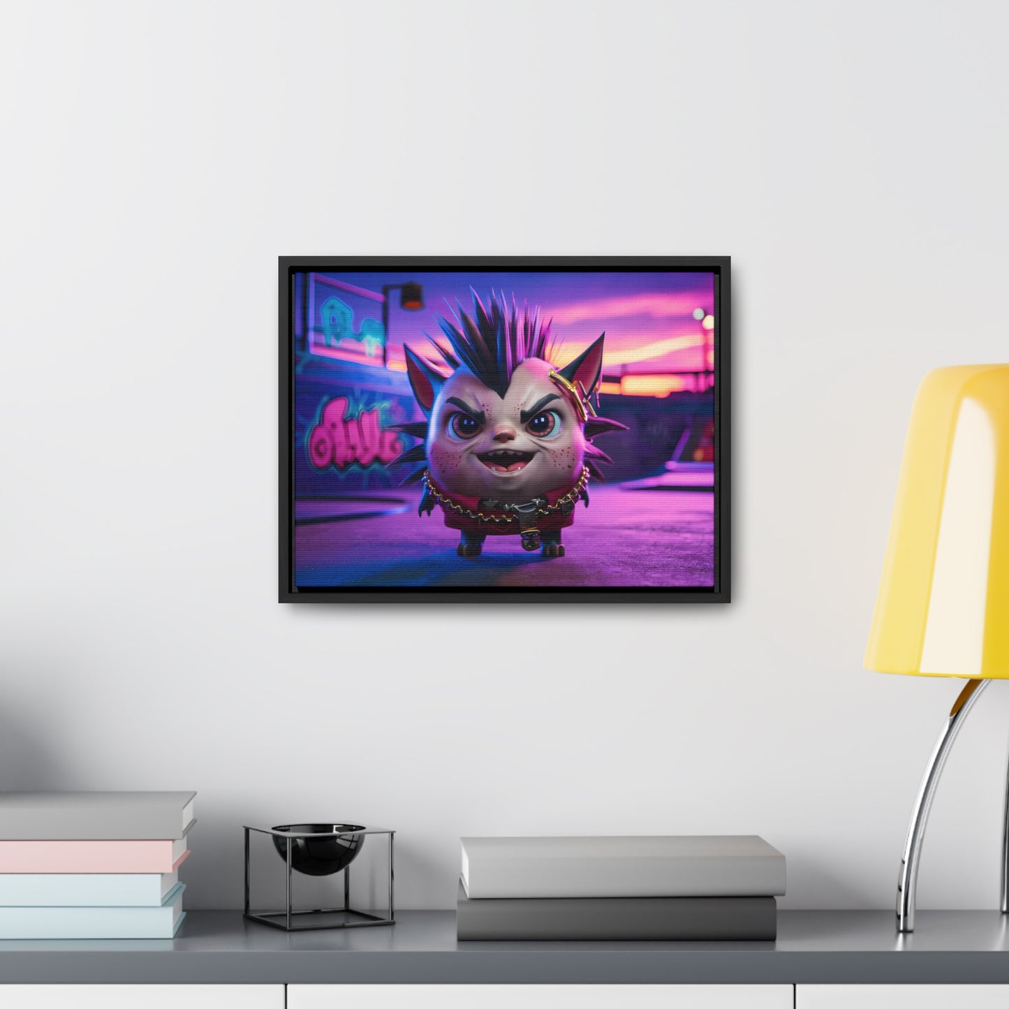 Punk Paws Unleashed - Gallery Canvas Wraps, Horizontal Frame