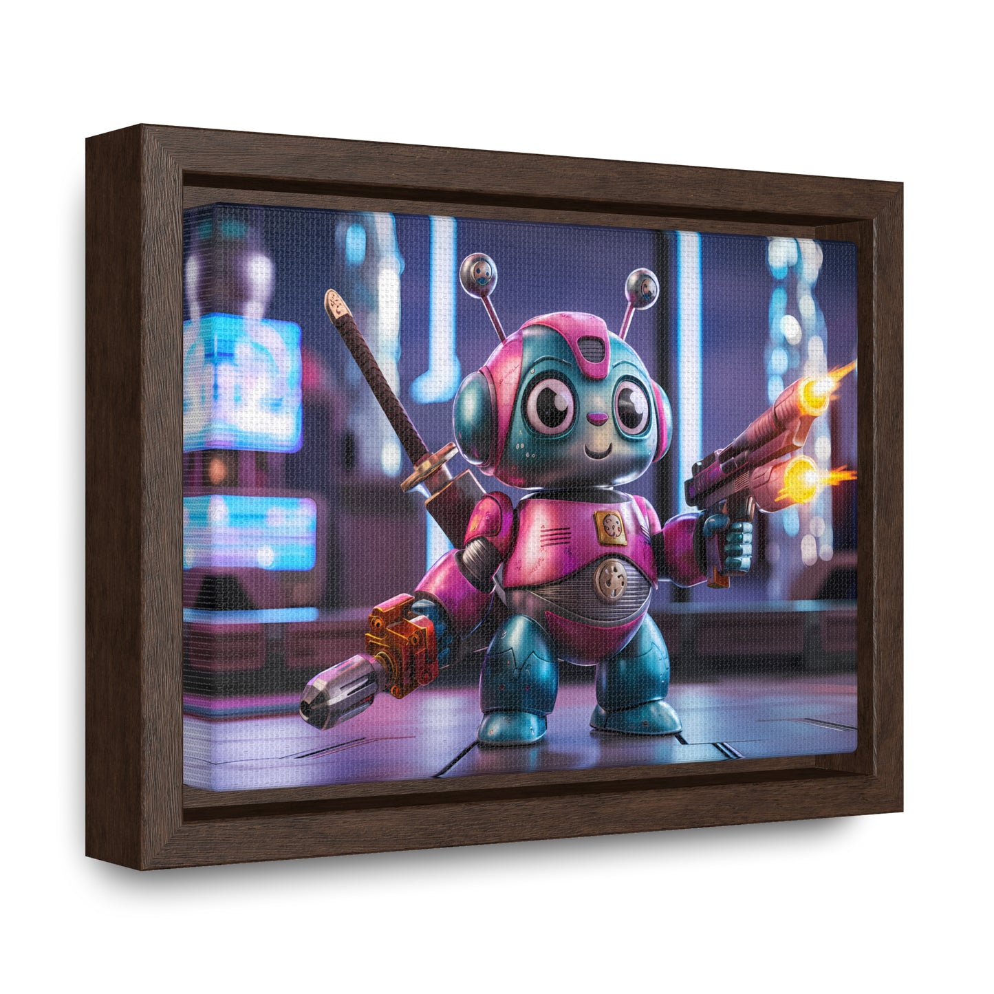 Robo-Samurai Defender - Gallery Canvas Wraps, Horizontal Frame