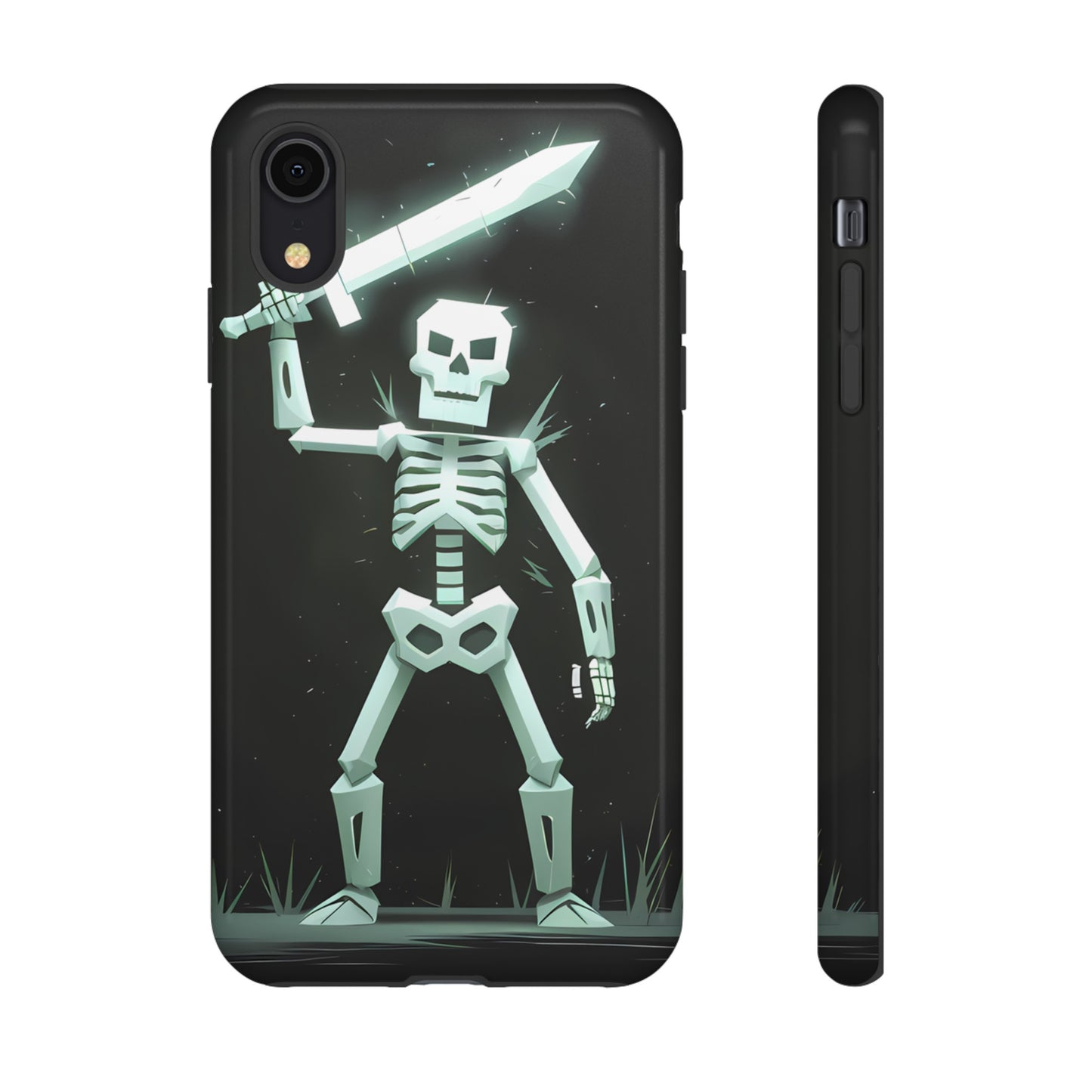 Geometric Skeleton Swordsman - Smartphone Tough Cases