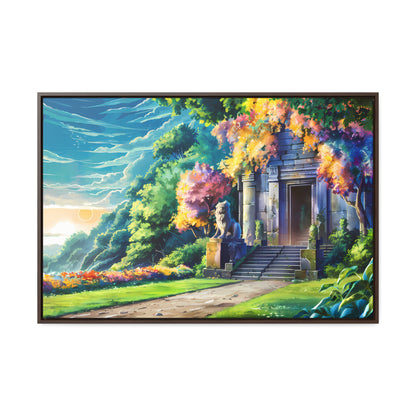 Sanctuary of the Forgotten Dawn - Gallery Canvas Wraps, Horizontal Frame