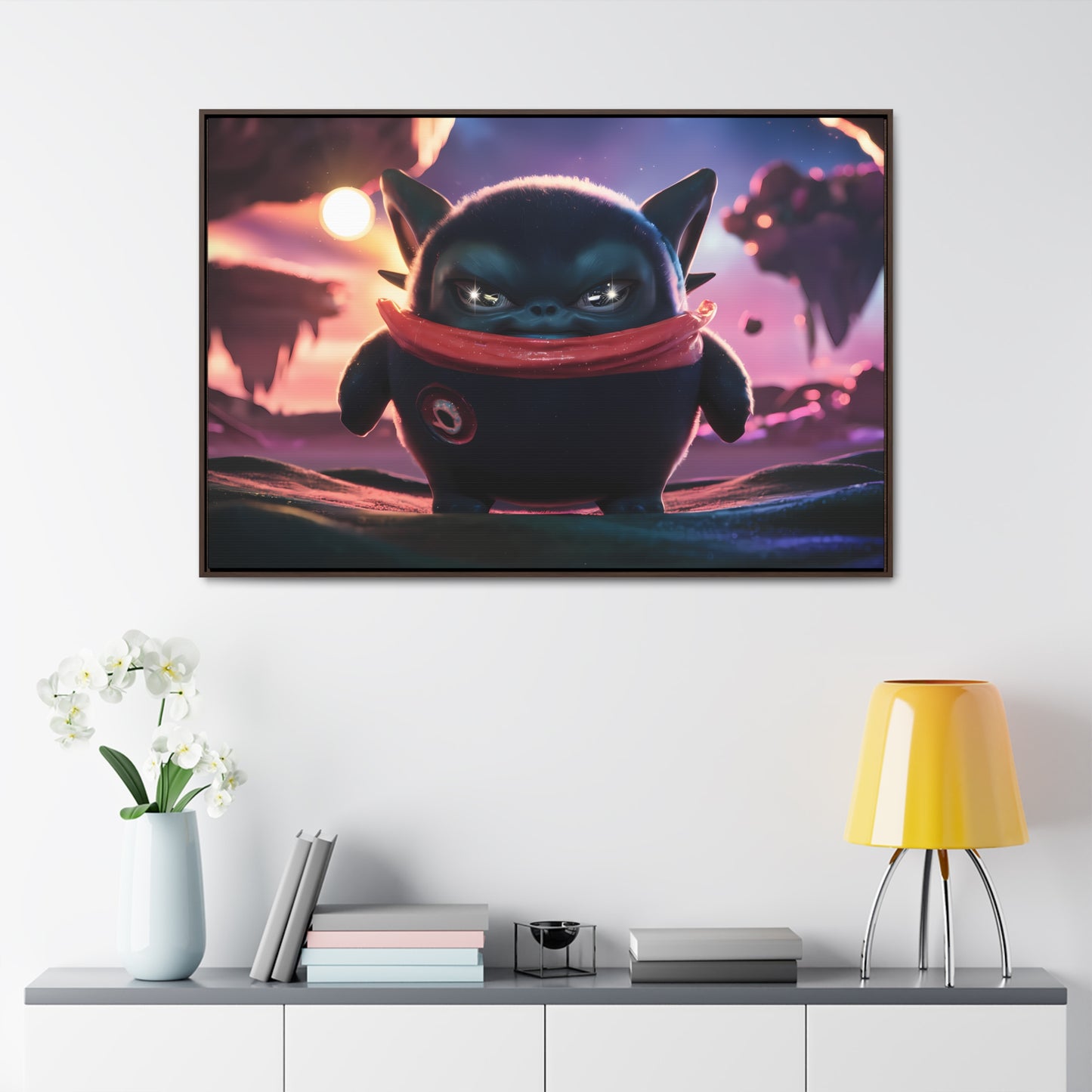 "Guardian of the Floating Isles" - Gallery Canvas Wraps, Horizontal Frame