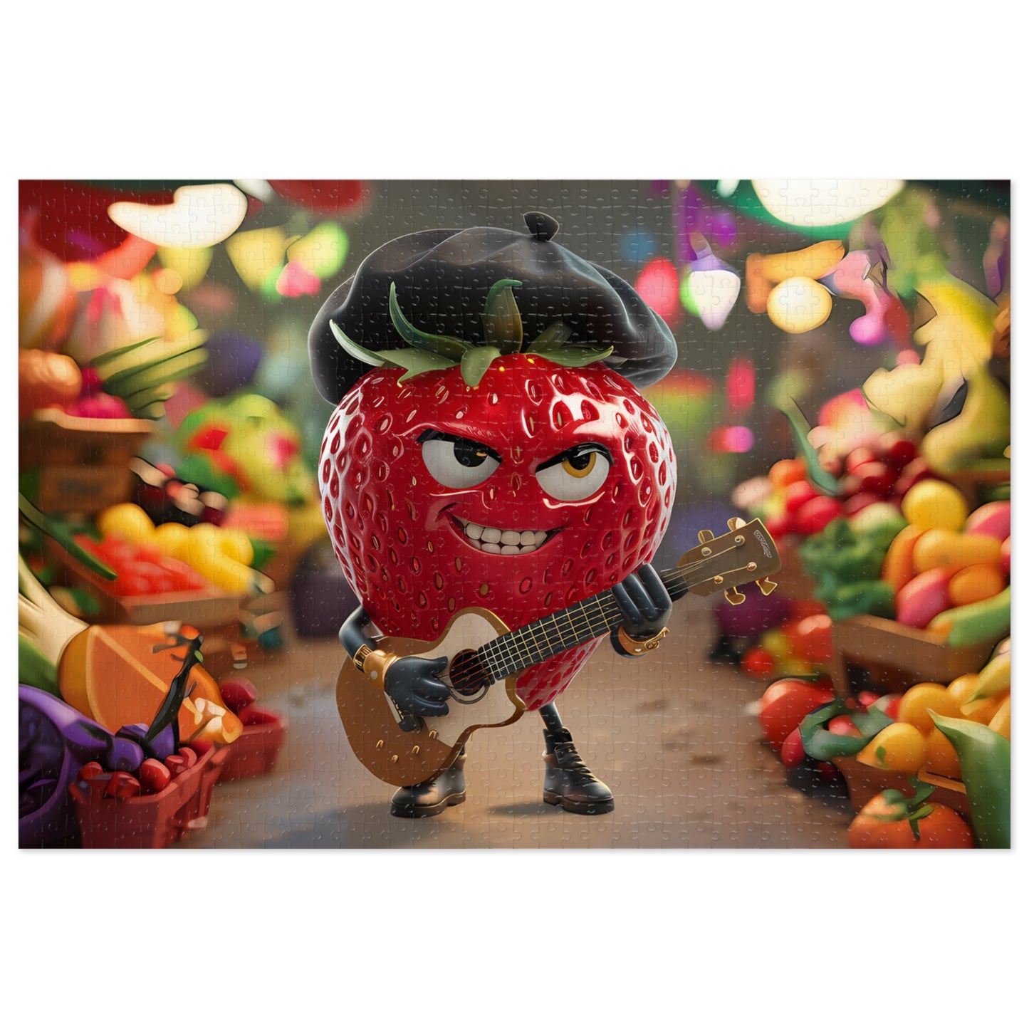 Berry Badass in the Fruit Market - Jigsaw Puzzle (30, 110, 252, 500,1000-Piece)