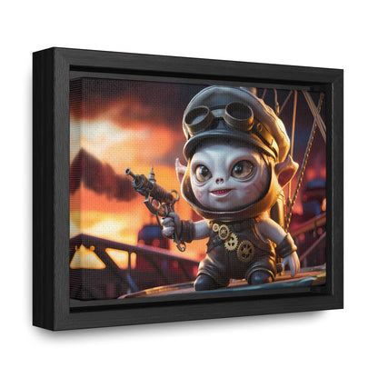 Steampunk Goblin Commander at Dusk - Gallery Canvas Wraps, Horizontal Frame