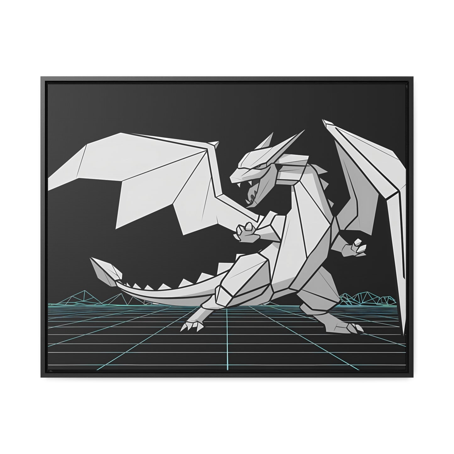 Cyber Dragon Unleashed - Gallery Canvas Wraps, Horizontal Frame