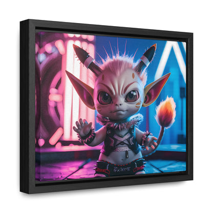 Neon Punk Guardian - Gallery Canvas Wraps, Horizontal Frame