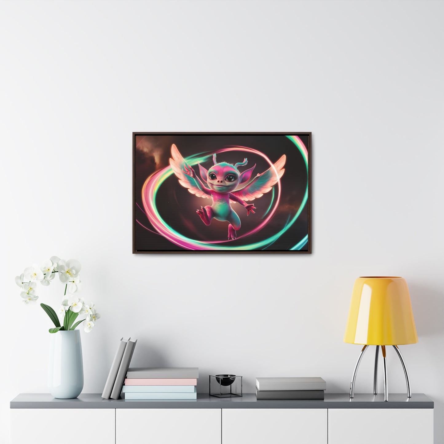 Wings of Radiant Joy - Gallery Canvas Wraps, Horizontal Frame