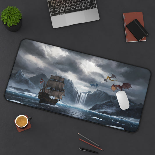 Fantasy Voyage with Dragons - Desk Mat