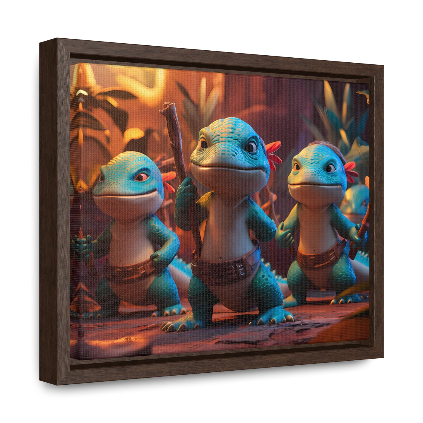 Guardians of the Jungle Tribe - Gallery Canvas Wraps, Horizontal Frame