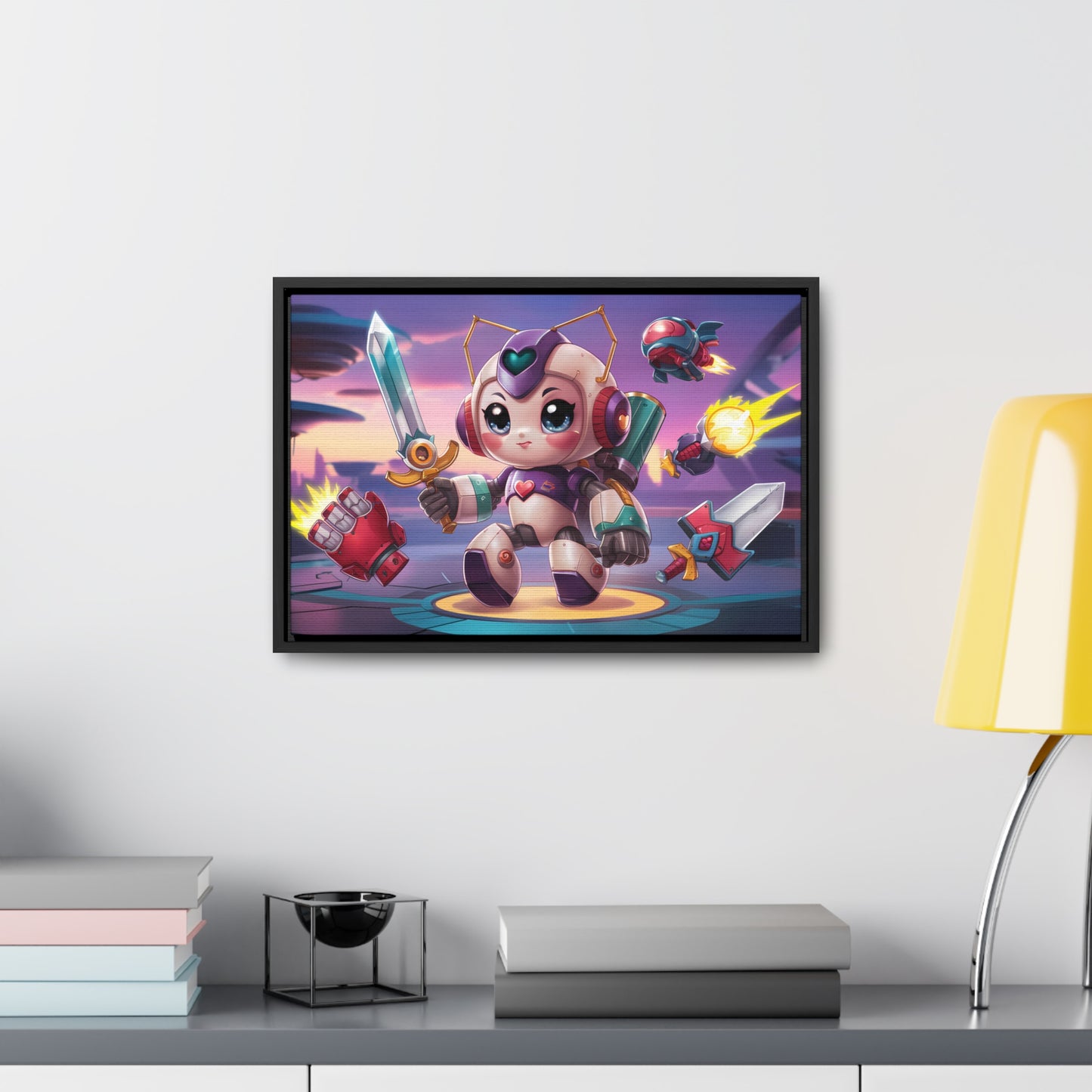 Battle Bot Hero - Gallery Canvas Wraps, Horizontal Frame