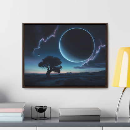 Eclipse of the Silent Horizon - Gallery Canvas Wraps, Horizontal Frame