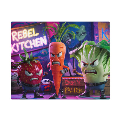 "Veggie Vendetta: Rebel Kitchen" - Jigsaw Puzzle (30, 110, 252, 500,1000-Piece)