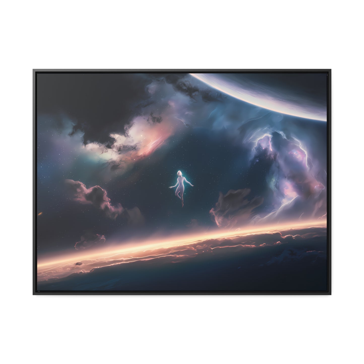 Ascension Beyond the Horizon - Gallery Canvas Wraps, Horizontal Frame