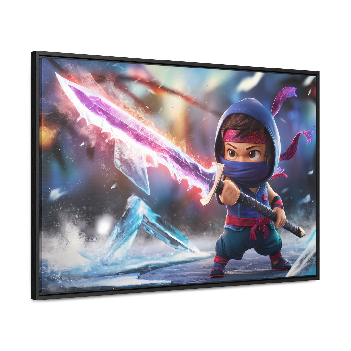 Blade of the Frozen Shadow - Gallery Canvas Wraps, Horizontal Frame